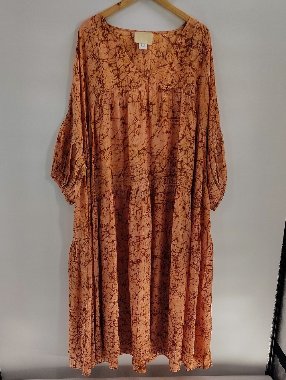 Anaak Airi Maxi Dress Size XS/S OVERSIZED Canteloupe